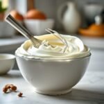Secrets to Fixing Runny Buttercream Without Icing Sugar recipe hero presentation - Photorealistic macro shot of a bowl of creamy white buttercream frosting with a whisk resting inside