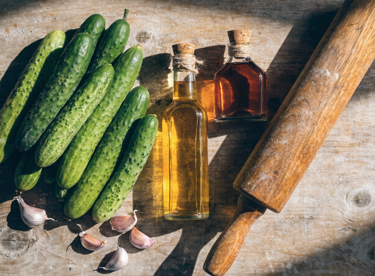 Why do you smash cucumbers in a salad? step 1