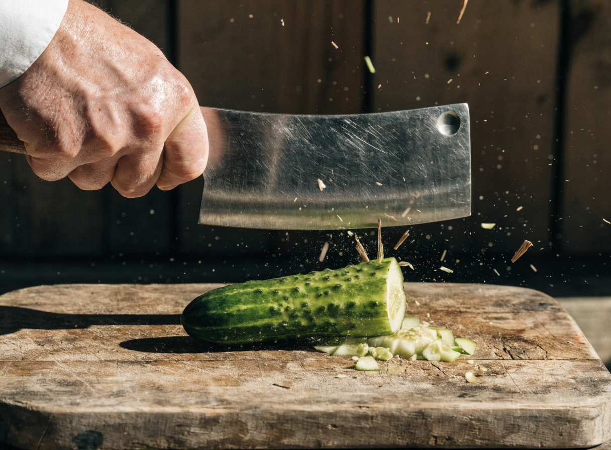 Why do you smash cucumbers in a salad? step 2