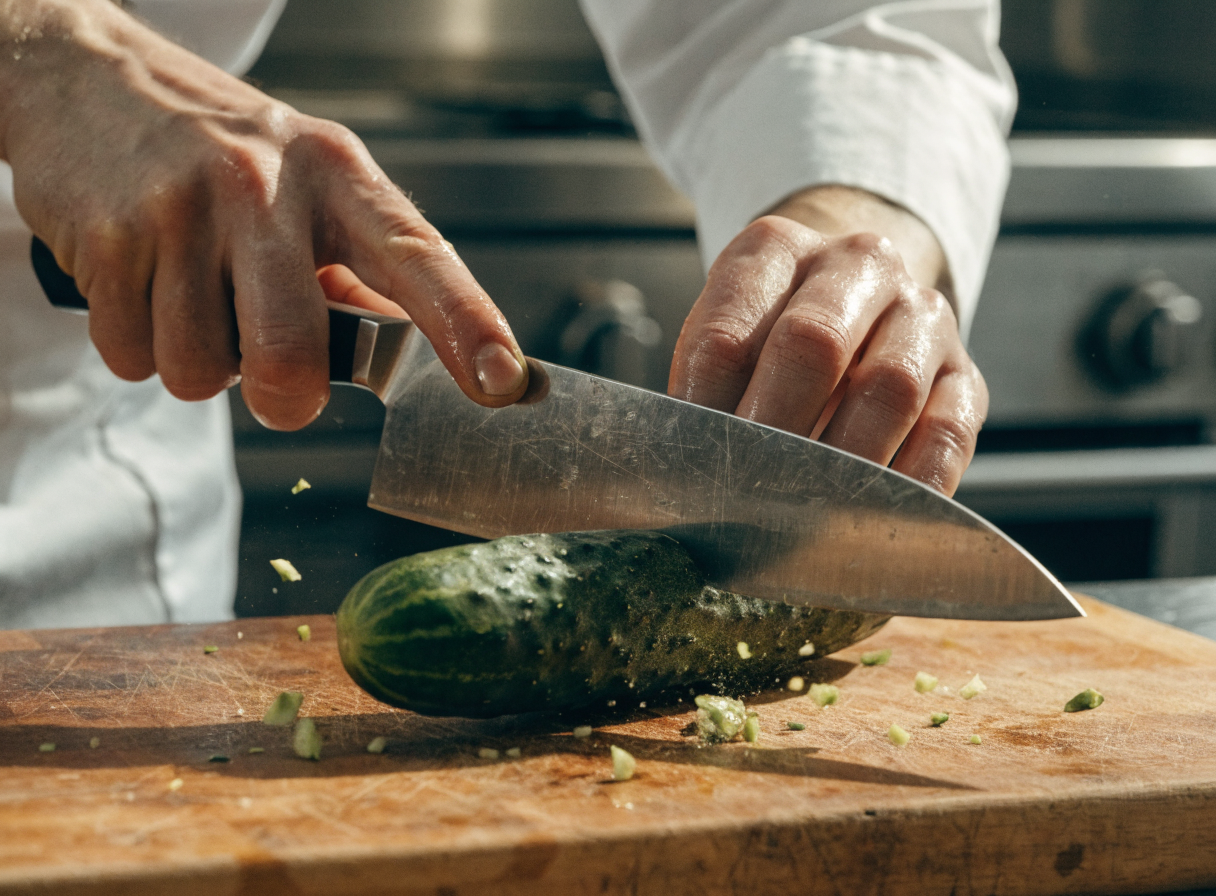 Why do you smash cucumbers in a salad? detail 2