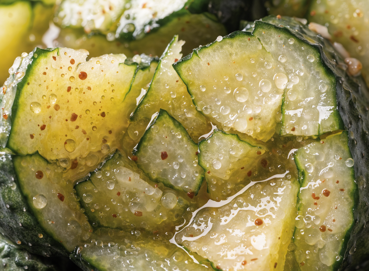 Why do you smash cucumbers in a salad? detail 3