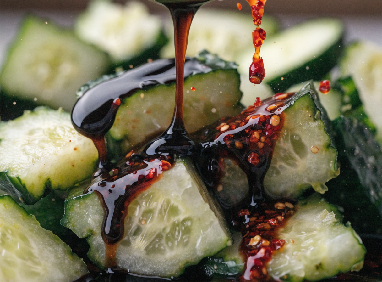 Why do you smash cucumbers in a salad? step 4