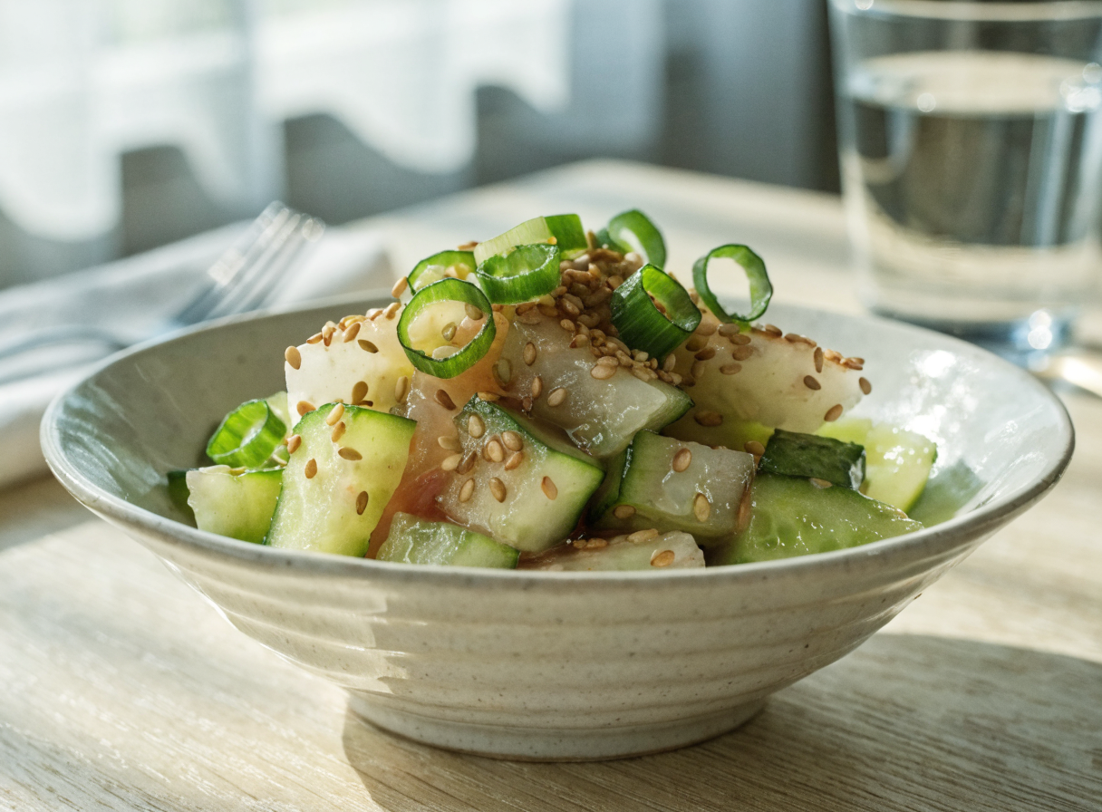 Why do you smash cucumbers in a salad? detail 4