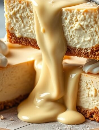 how to fix runny cheesecake filling recipe hero presentation - Stunning photorealistic hero shot of how to fix runny cheesecake filling with a slice being lifted.