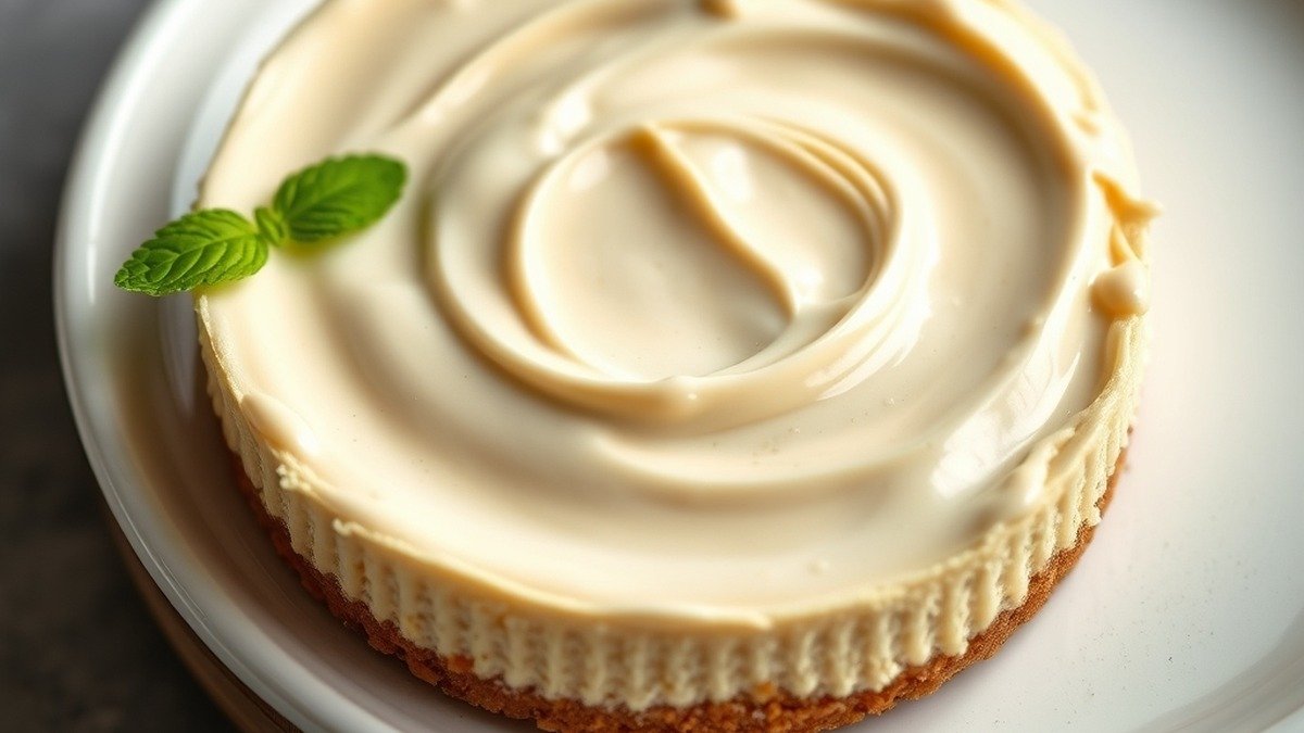 how to fix runny no bake cheesecake filling recipe hero presentation - Stunning photorealistic hero shot of how to fix runny no bake cheesecake filling with a creamy textu